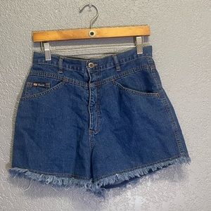 SOLD Route 66 vintage y2k 90s high rise denim shorts